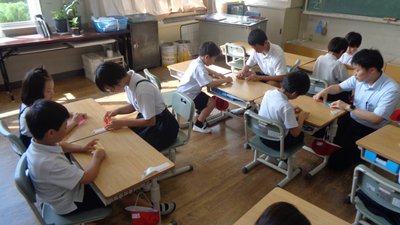 0713折り鶴朝会.JPG