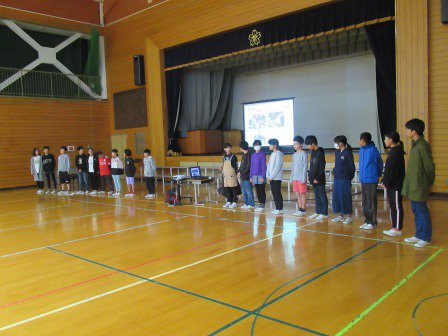 発表している様子